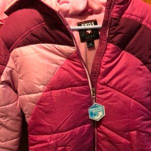 Girls Swiss alps puffer jacket
